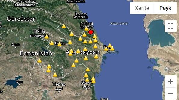 An earthquake occurred in Azerbaijan